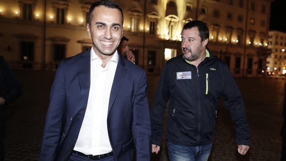 Potpredsednici vlade Italije Luići Di Majo (levo) i Mateo Salvini (desno) ne žele da poslušaju preporuke Evropske komisije