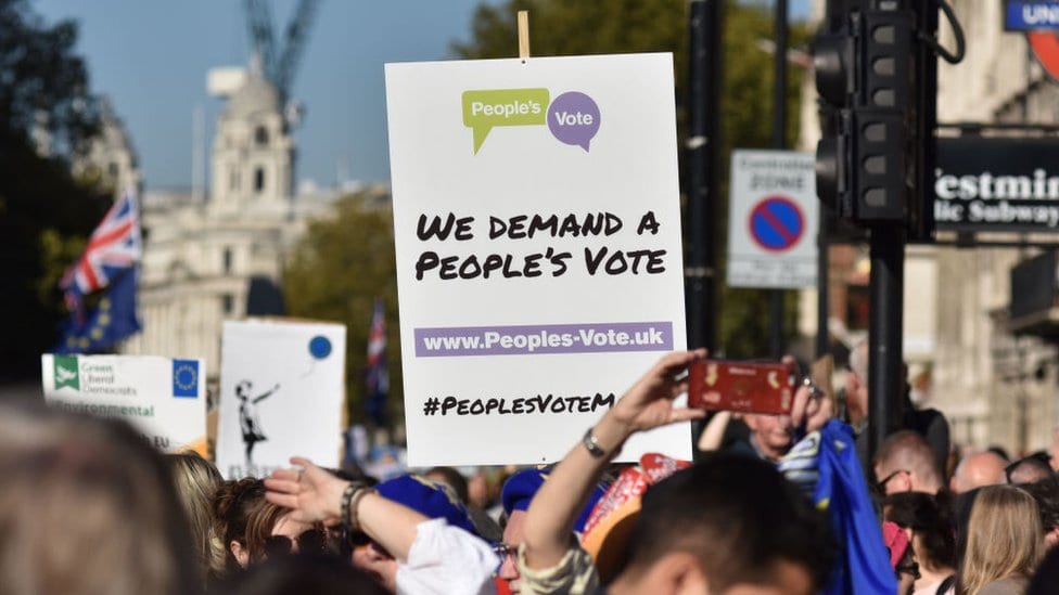 Pristalice novog referenduma na protestu u Londonu