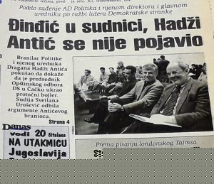 Danas (1998): Srbija ušla u ekonomski rat sa Republikom Srpskom 2