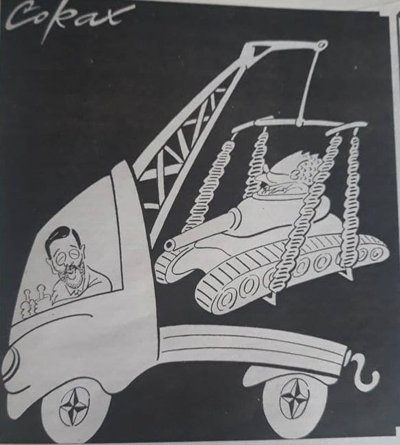 Prva karikatura Koraksa u Danasu pre 20 godina (FOTO) 2