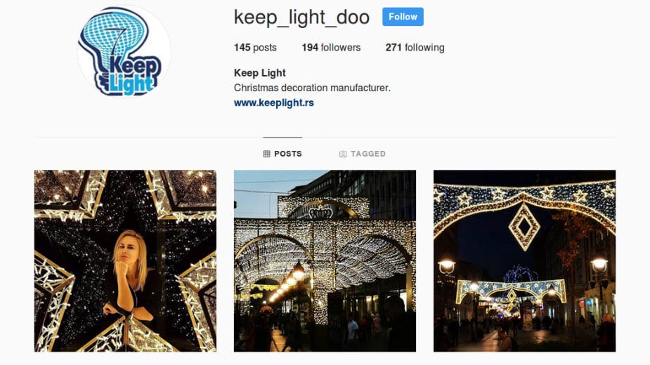 Profil Keep Light blokirao Danas na Instagramu 1