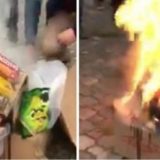 Kosovska policija uhapsila građane koji su palili srpske proizvode u Prištini 12