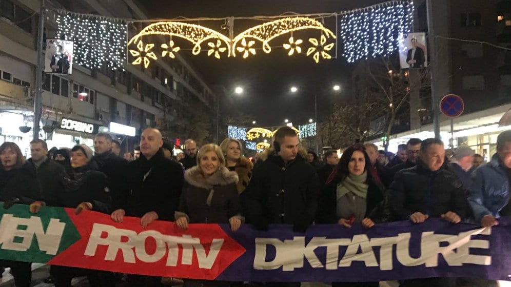 Protestni skup Saveza za Srbiju u Kruševcu 1