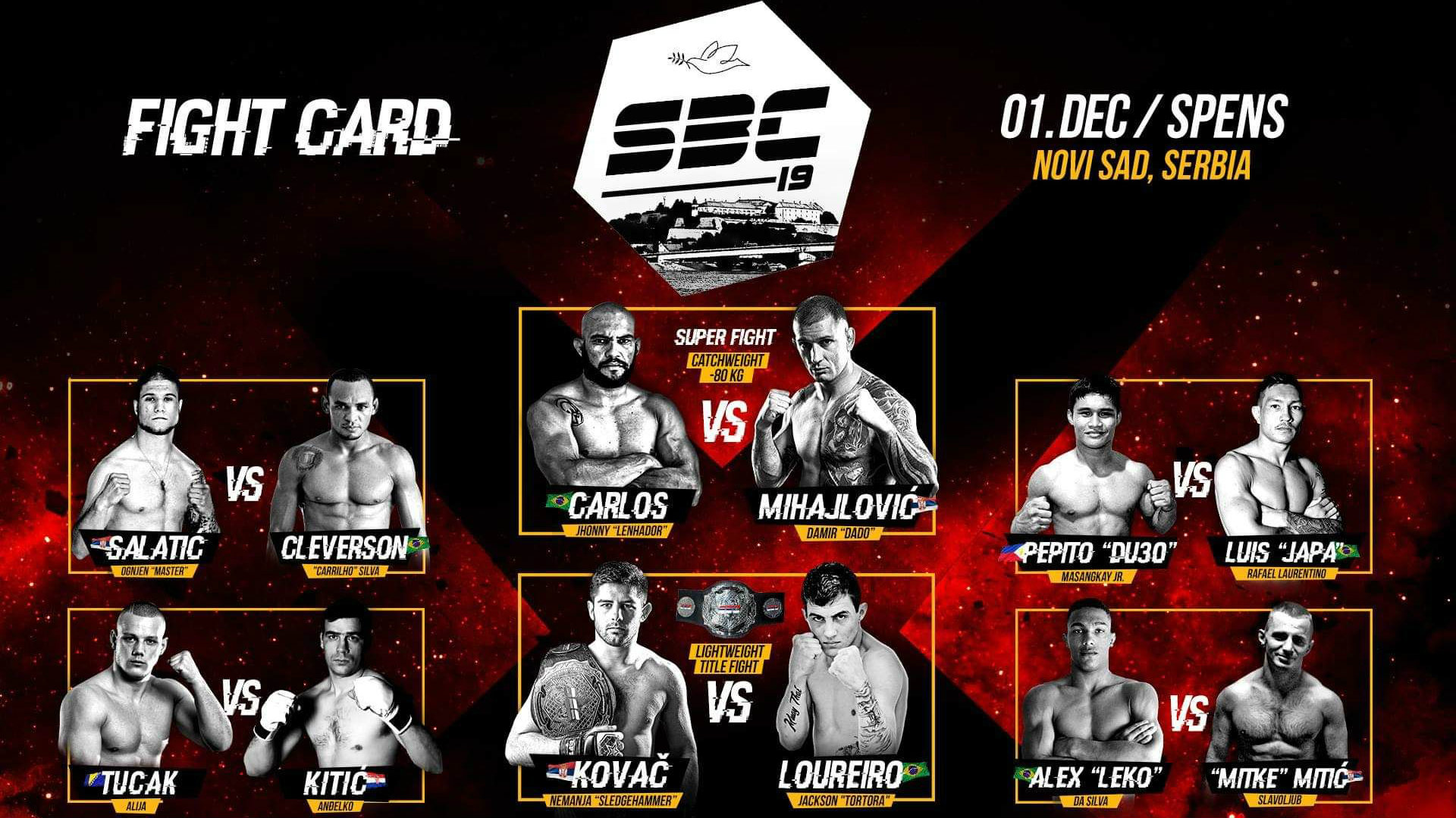 Novi Sad: MMA takmičenje 1. decembra u Spensu 1