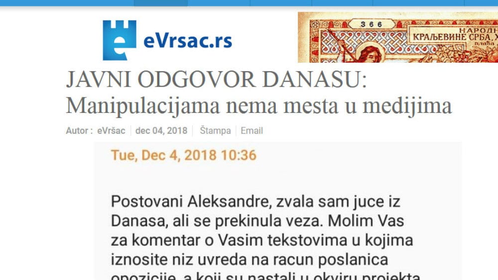 Kako izgleda objektivno informisanje medija u Vršcu 3