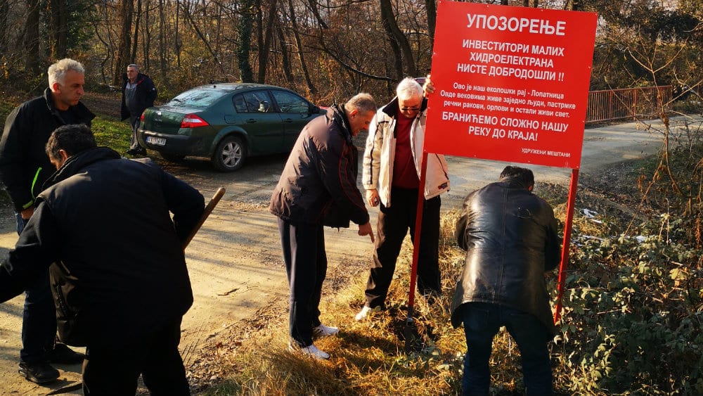 Protest protiv izgradnje mini hidroelektrana 27. januara u Beogradu 1