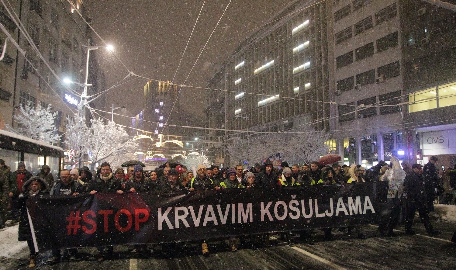 Sledeći protest "Stop krvavim košuljama" ipak 22. decembra 1