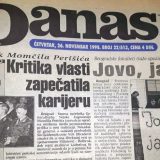 Danas (1998): Smena Momčila Perišića, studentski protesti... 5