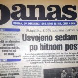 Vučić (1998): Zakon sankcioniše kada mediji pozivaju na rušenje države 2