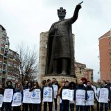 Protest studenata u Mitrovici "Gde su naša ljudska prava" 6