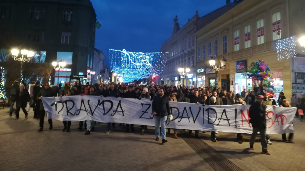 I Novi Sad pružio podršku grupi "Pravda za Davida" 1