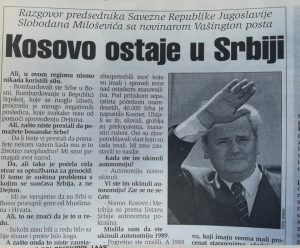 Milošević (1998): Nikad nismo zabranjivali novine, samo kažnjavamo zbog laži 2