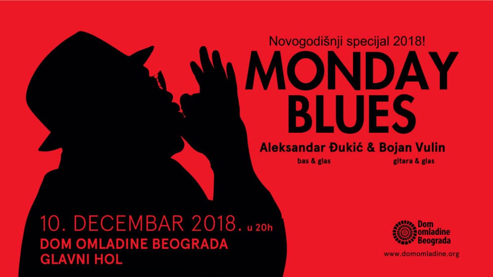 Novogodišnji Monday Blues specijal u Domu omladine Beograda 1