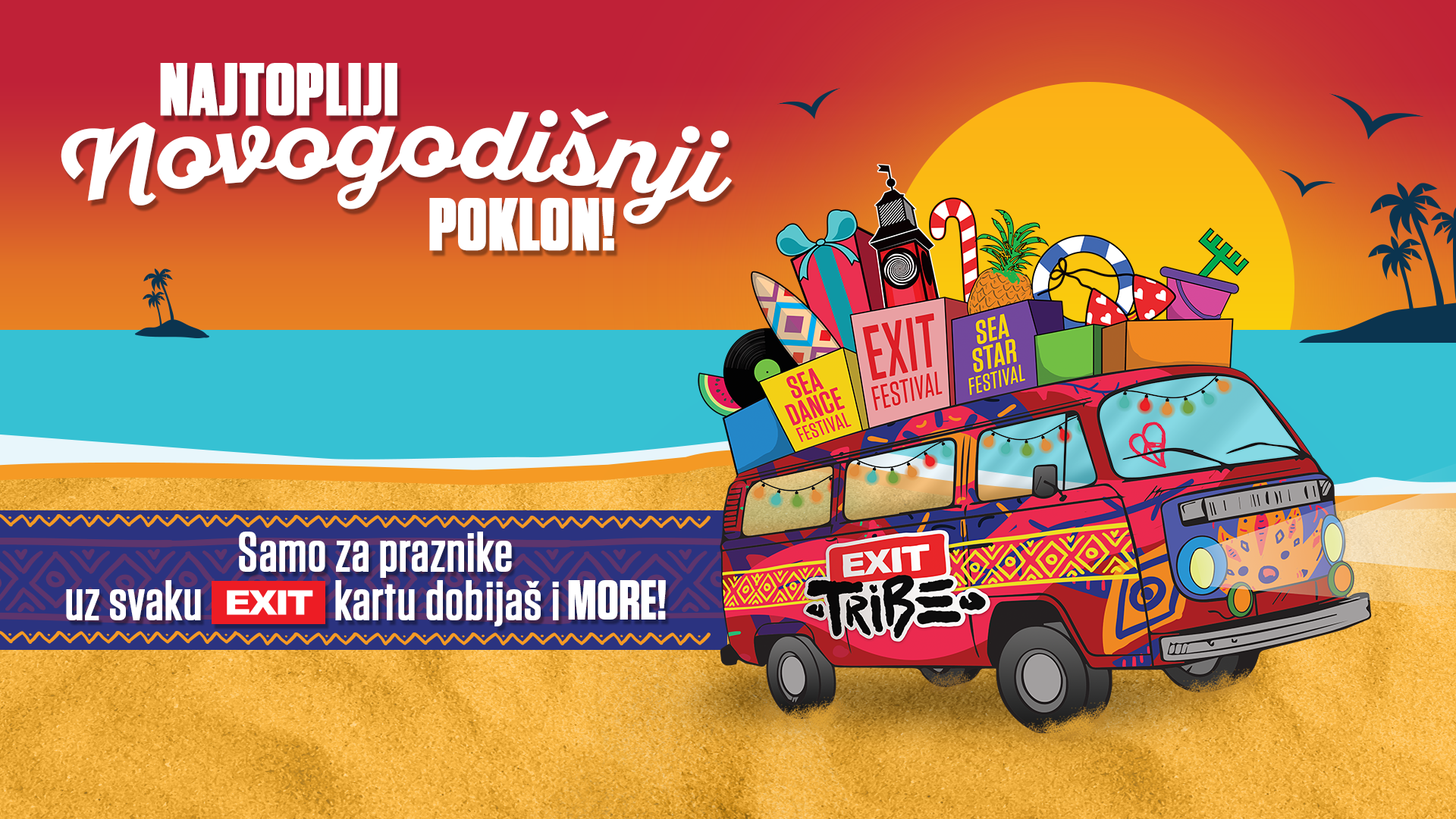 Najtopliji novogodišnji poklon - svaka EXIT karta donosi morske festivale 1