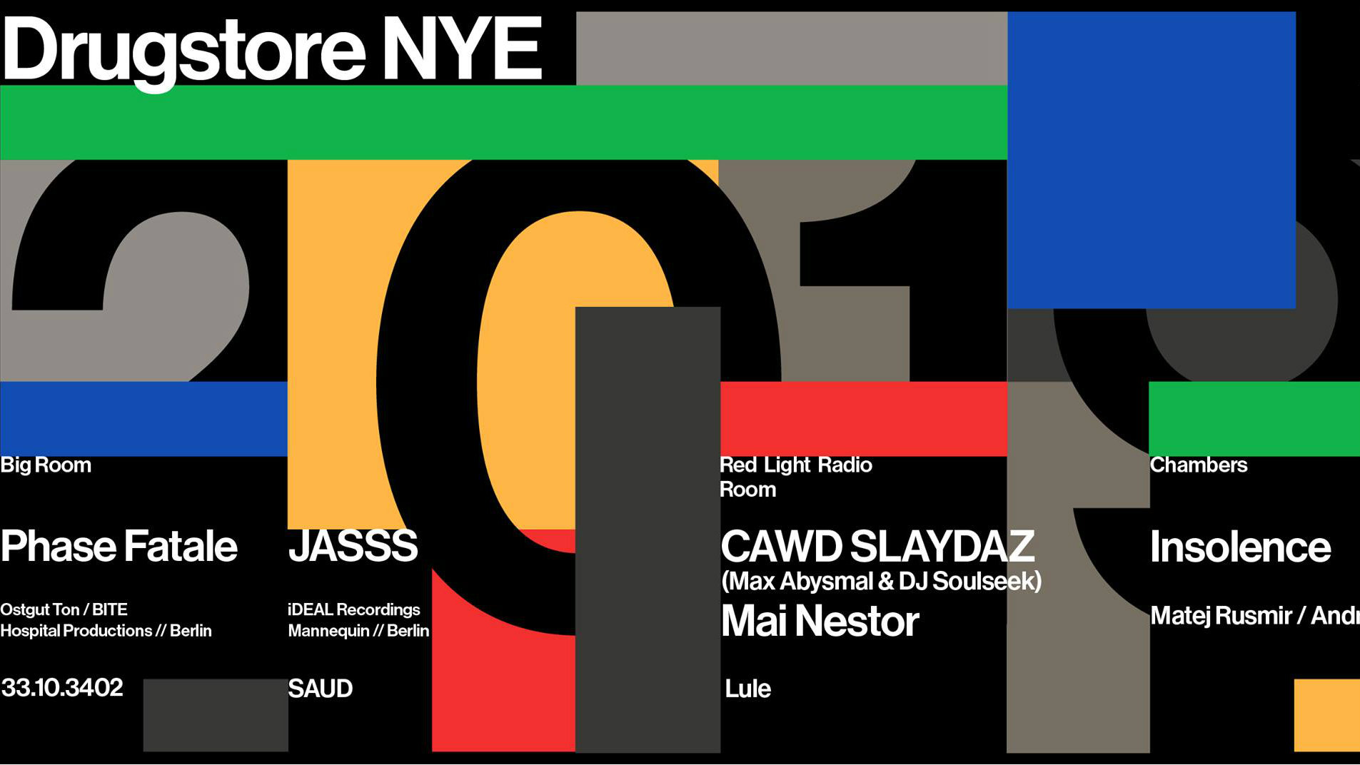 Novogodišnji party u techno katedrali - Dragstor 1