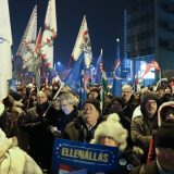 Protesti ispred zgrade javnog servisa Mađarske 14