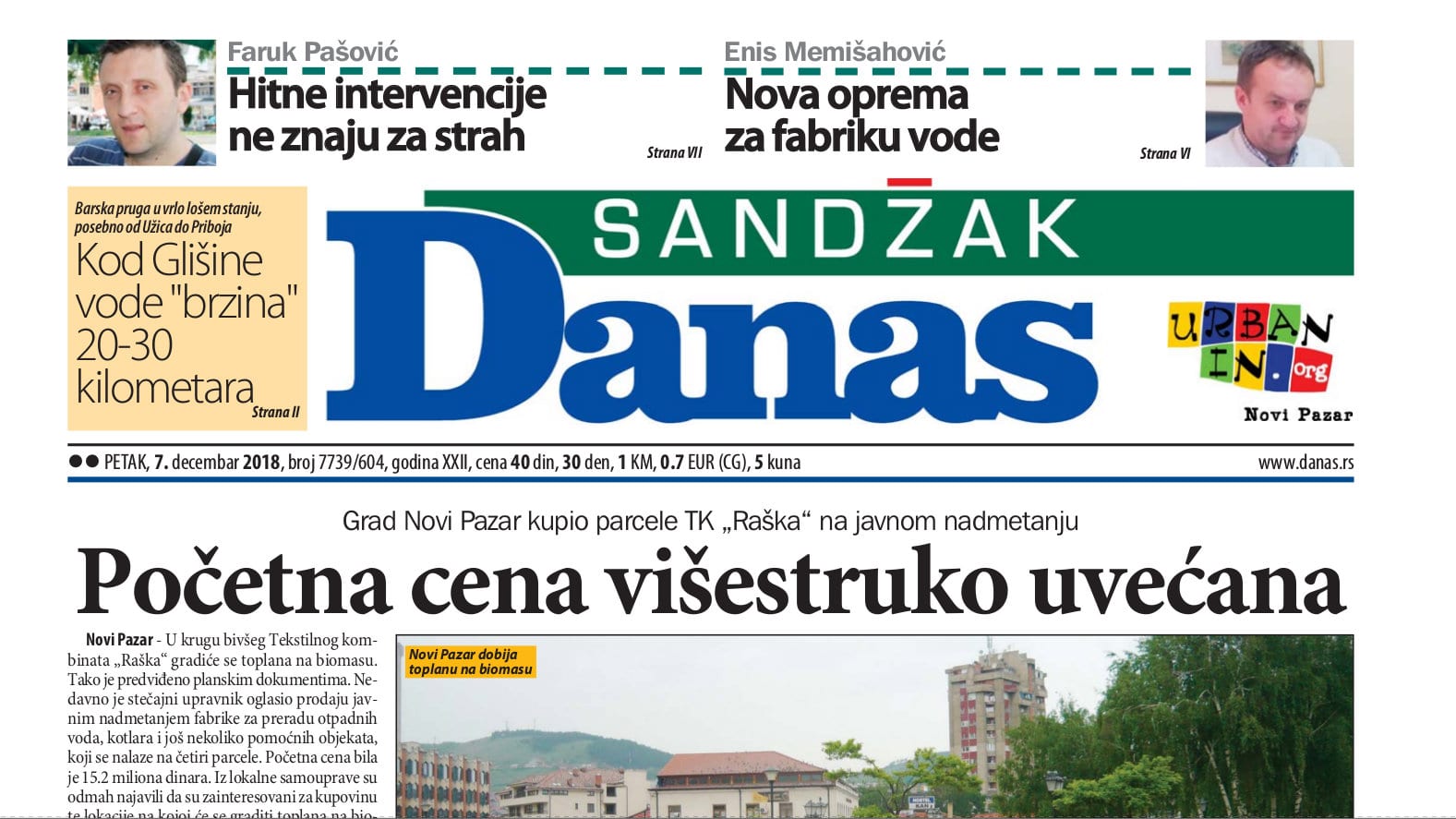 Sandžak Danas - 7. decembar 2018. 1 Sandžak Danas - 7. decembar 2018. 1
