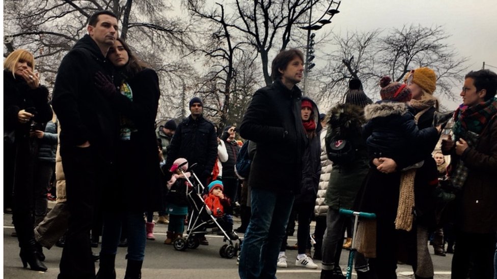 Koncert klasične muzike na platou ispred Narodne Skupštine, Beograd, 1.1.2019.