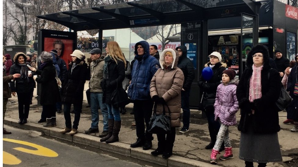 Koncert klasične muzike na platou ispred Narodne Skupštine, Beograd, 1.1.2019.