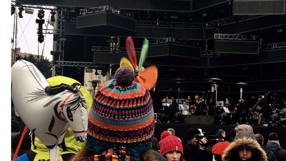 Koncert klasične muzike na platou ispred Narodne Skupštine, Beograd, 1.1.2019.