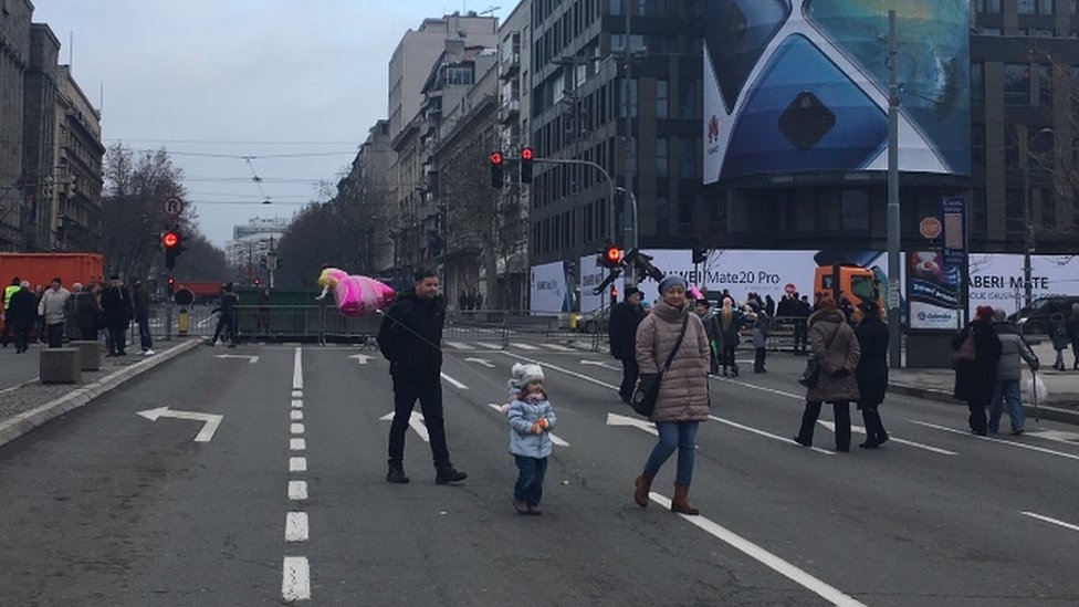 Koncert klasične muzike na platou ispred Narodne Skupštine, Beograd, 1.1.2019.