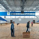 Zrenjanin: Postavlja se novi parket u "Kristalnoj dvorani" 9