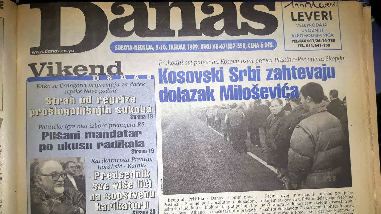 Klinton (1999): Nemiri na Kosovu pretnja nacionalnoj sigurnosti SAD 1