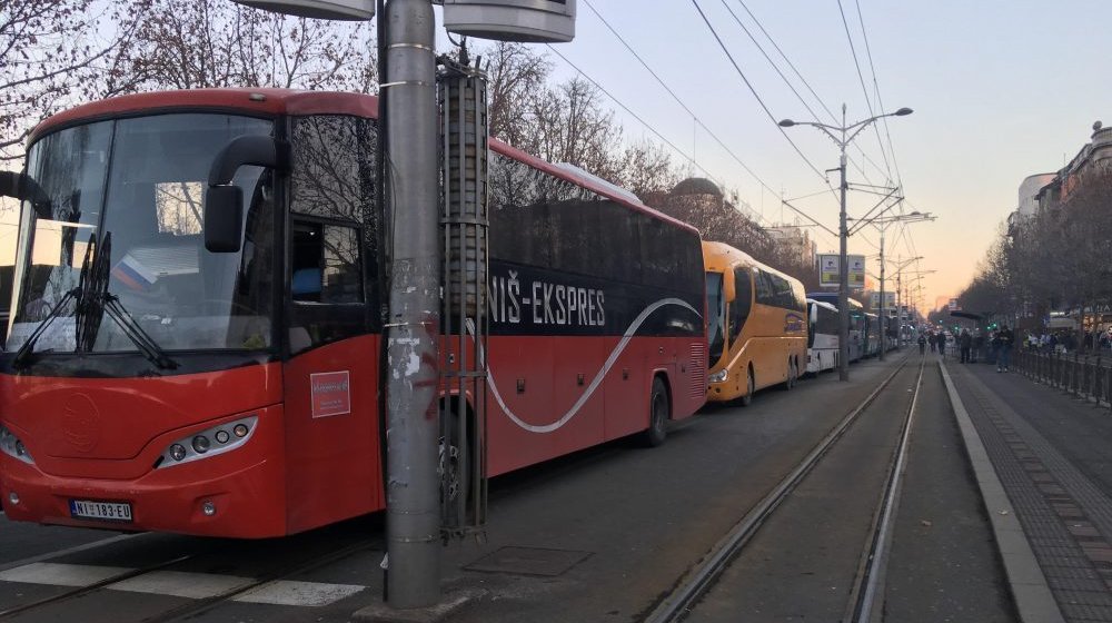 Zaustavljen saobraćaj zbog priprema za miting SNS 1