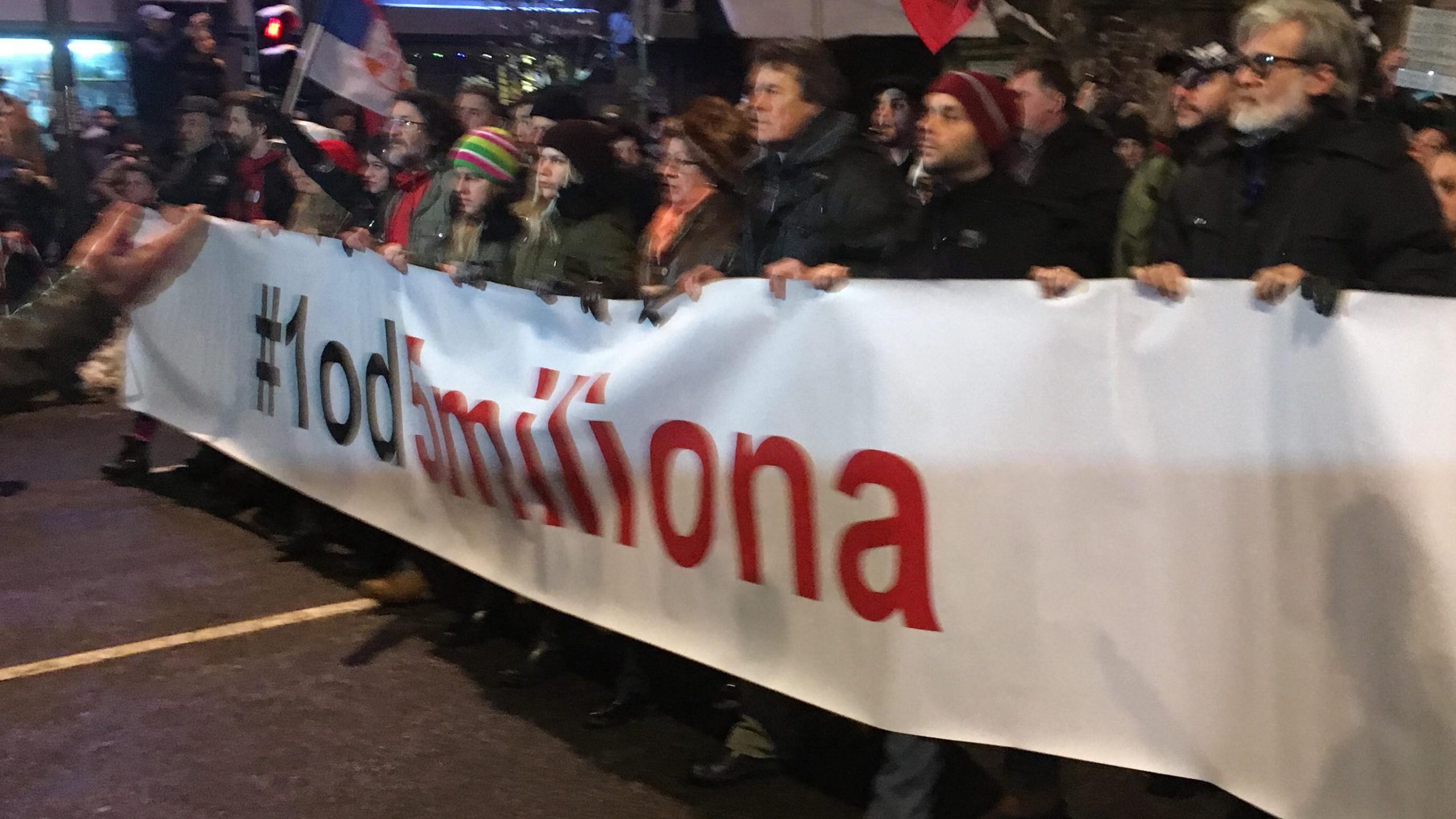Prvi građanski protest održan u Beloj Crkvi 1