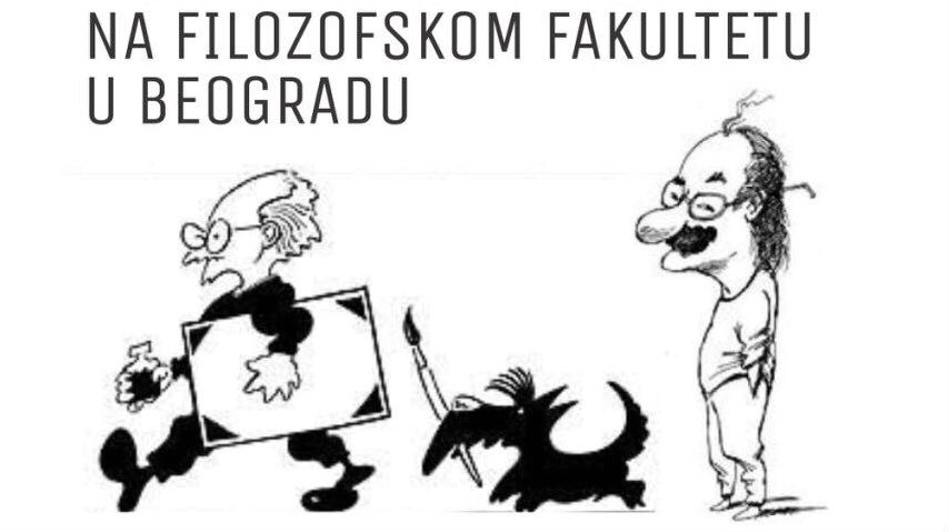 Izložba karikatura Koraksa i Petričića na Filozofskom fakultetu 31. januara 1
