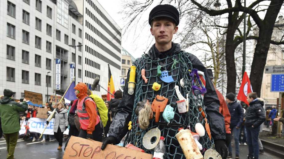 Protest u Briselu za veću aktivnost vlade u borbi protiv klimatskih promena 1