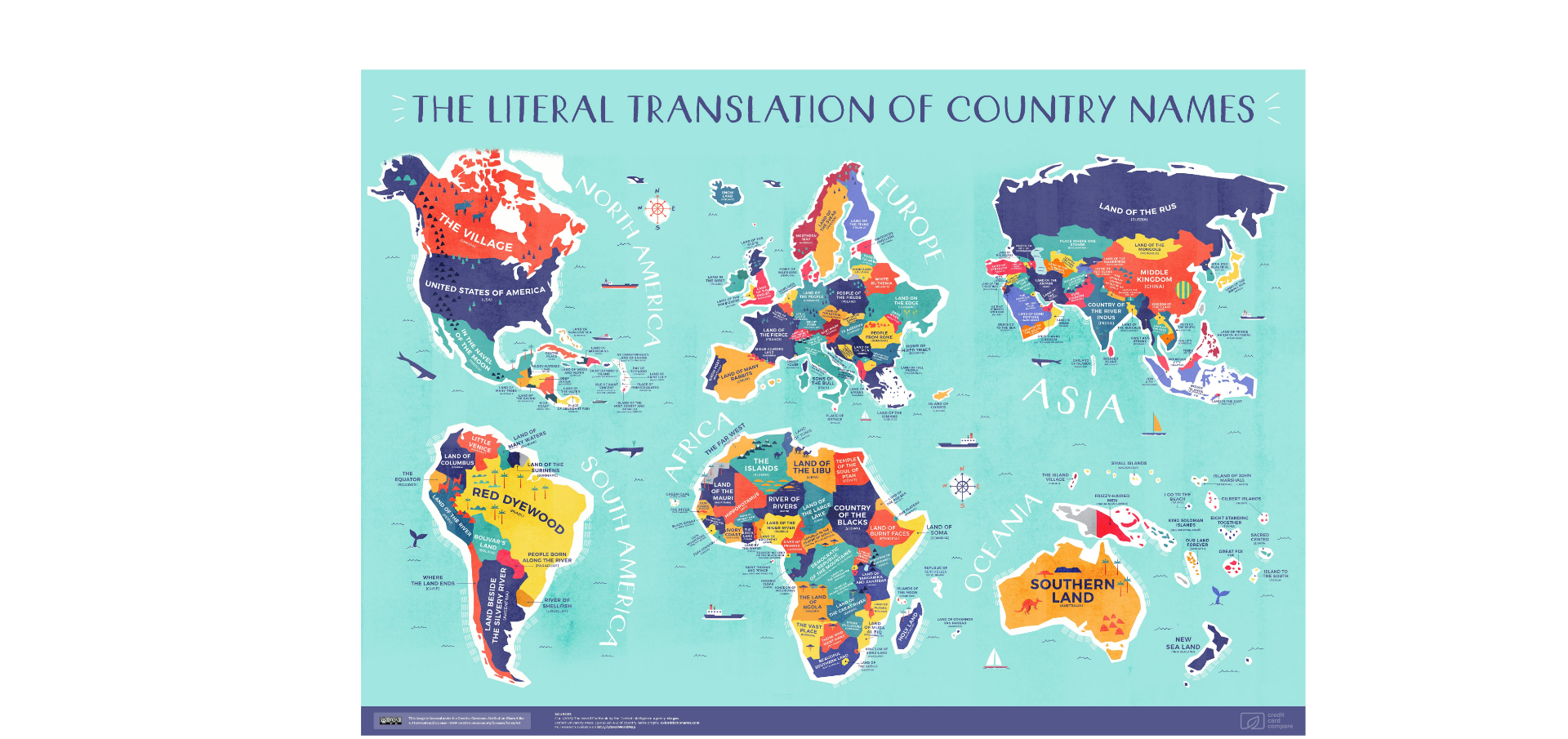 U pupku meseca: Najinteresantnija značenja država (MAPA) 2