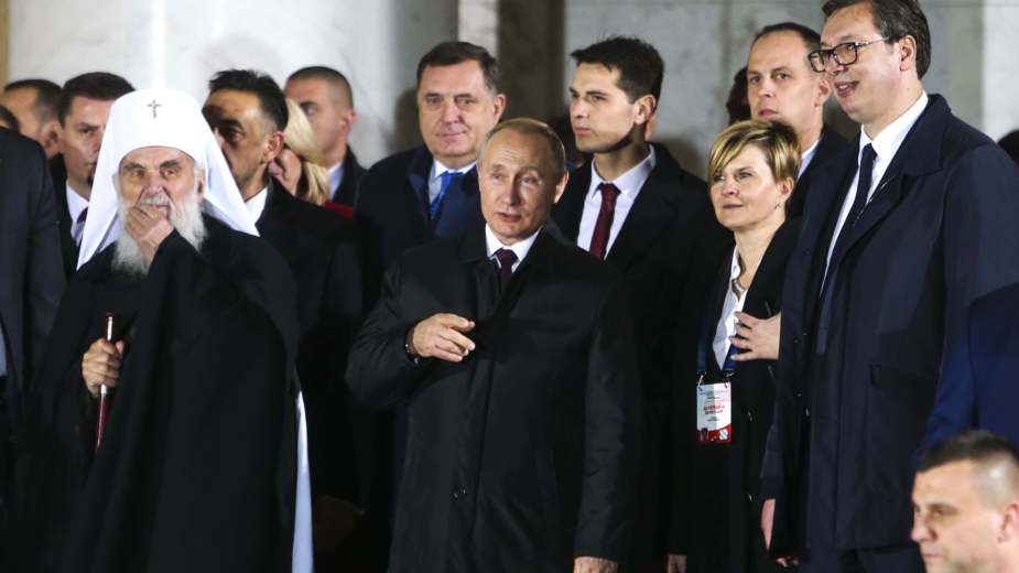 Putin i Vučić obišli Hram Svetog Save 2