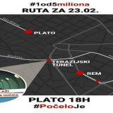 Protest u Beogradu: Neobična ruta - kroz tunel Vučićevih laži 3