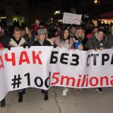 Nova Srbija: Broj učesnika protesta u Čačku se smanjio zbog promenjene maršrute 8