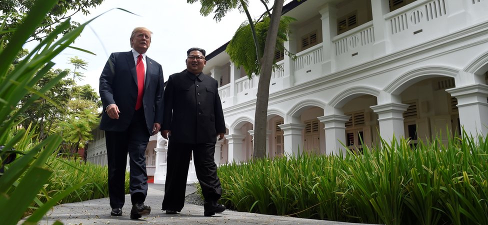Donald Tramp i Kim Džong Un u Singapuru (jun 2018)