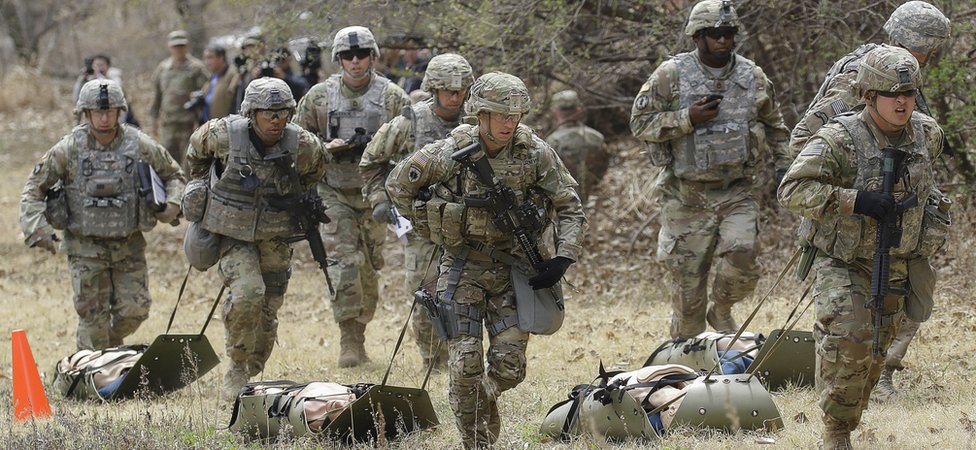 Američki vojnici treniraju u Dongdučeonu, Južnoj Koreji 2018. godine