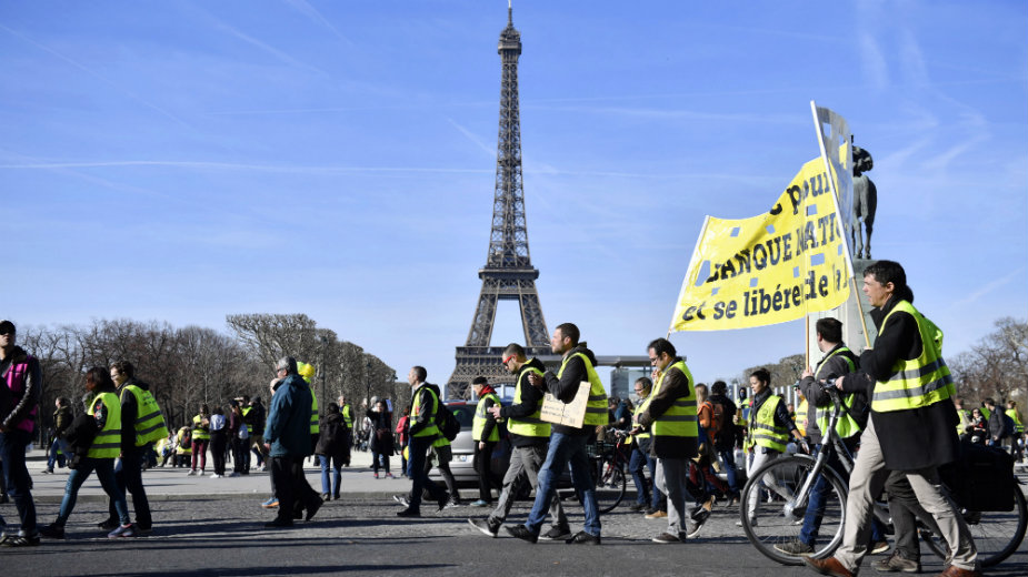 Najavljeni protesti Žutih prsluka širom Francuske 1