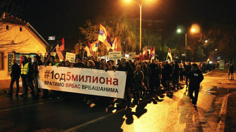 Prvi protest u Vrbasu (VIDEO) 1