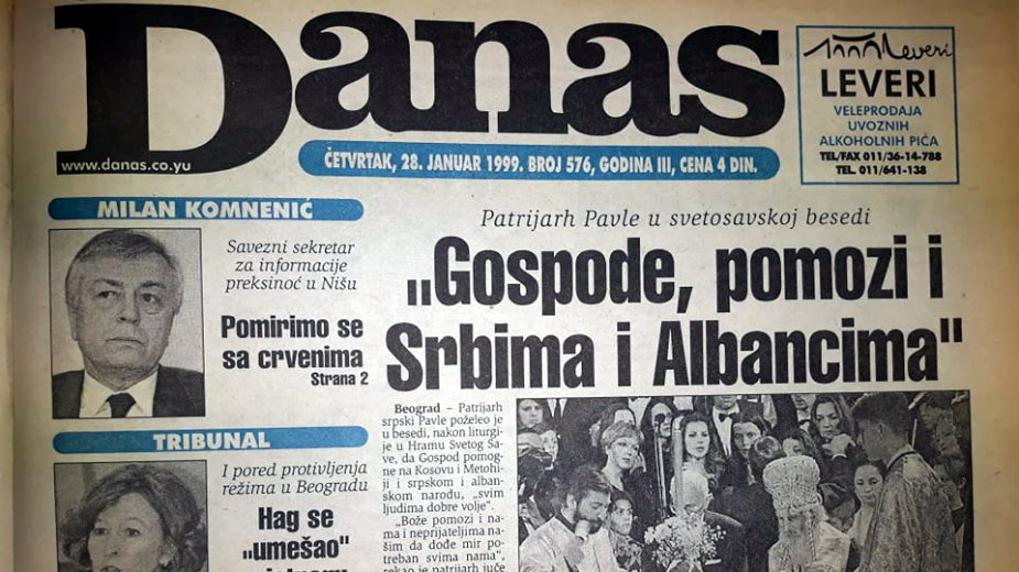 Danas (1999): Hag se "umešao" u istragu masakra u selu Račak 1