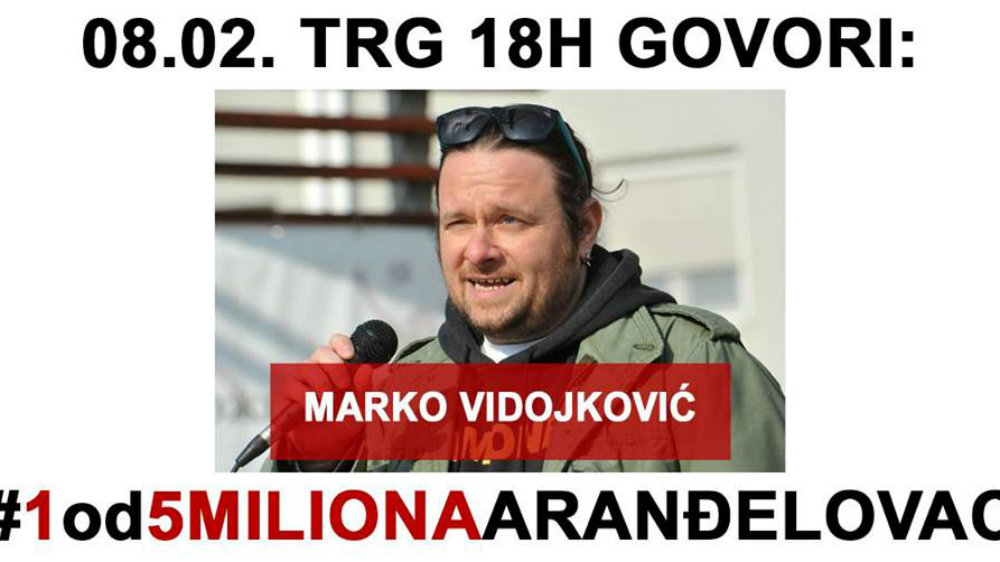 1 od 5 miliona: U subotu govori Marko Vidojković, studenti šetaju do Platoa 1