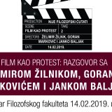 Tribina "Film kao protest" 14. februara na Filozofskom fakultetu 5