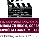 Tribina "Film kao protest" 14. februara na Filozofskom fakultetu 12