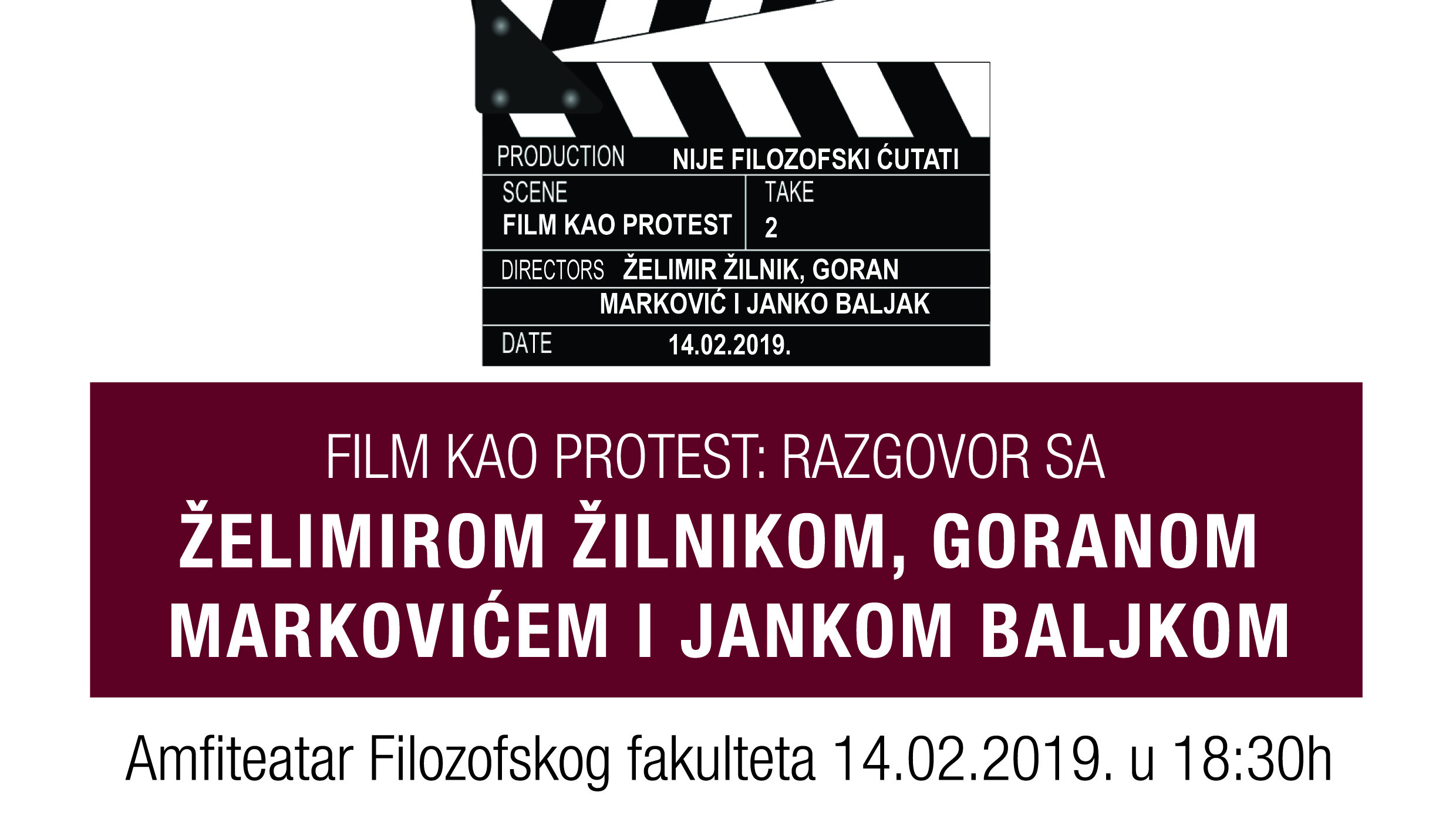 Tribina "Film kao protest" 14. februara na Filozofskom fakultetu 1