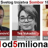 Somborski protest "1 od 5 miliona" ipak 28. februara 12