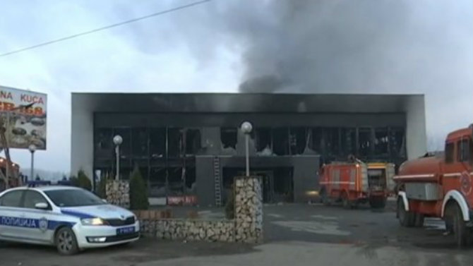 Požar u kineskoj robnoj kući u Smederevu 1