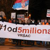 U Vršcu večeras sedmi protest 1 od 5 miliona 15