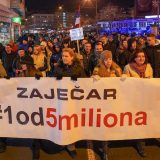 Deseti protest „1 od 5 miliona“ 22. marta od 19 sati u Zaječaru 2