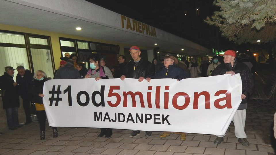 Majdanpečani šesti protest posvetili ubijenom premijeru Zoranu Đinđiću 1