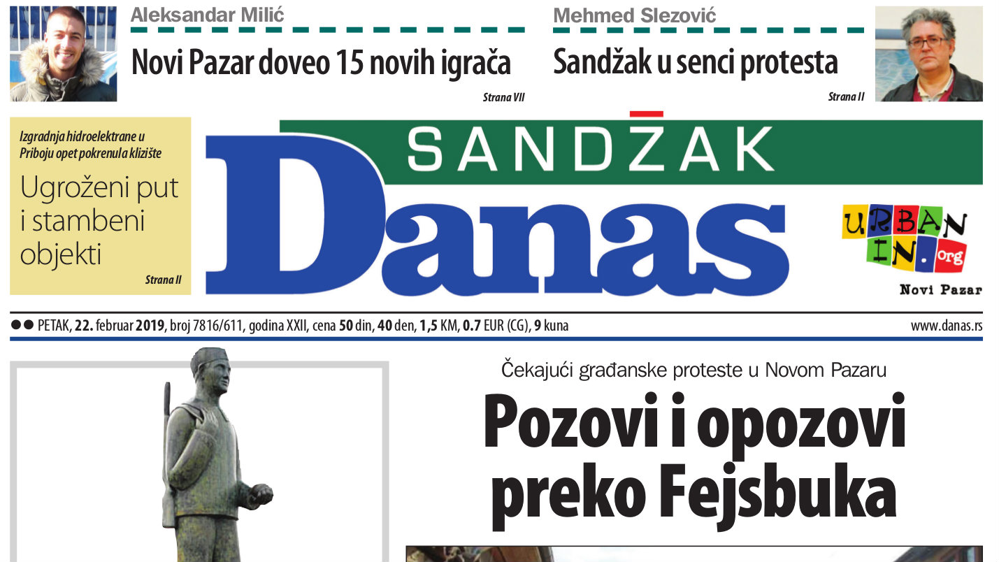 Sandžak Danas - 22. februar 2019. 1